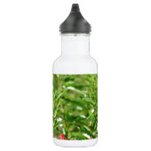 Rote Blume Hummingvogel Edelstahlflasche (Rechts)