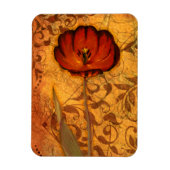 Rote Blume I Magnet (Vertikal)