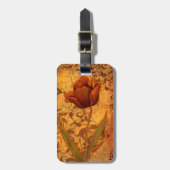 Rote Blume II Gepäckanhänger (Vorderseite vertikal)