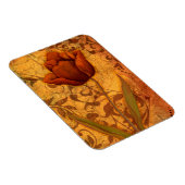 Rote Blume II Magnet (Rechte Seite)