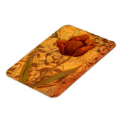 Rote Blume II Magnet (Linke Seite)