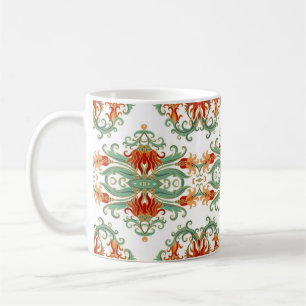 Rote Blume im chinesischen Stil Kaffeetasse