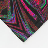 Rote Blume im Garten 1 Fleecedecke (Ecke)