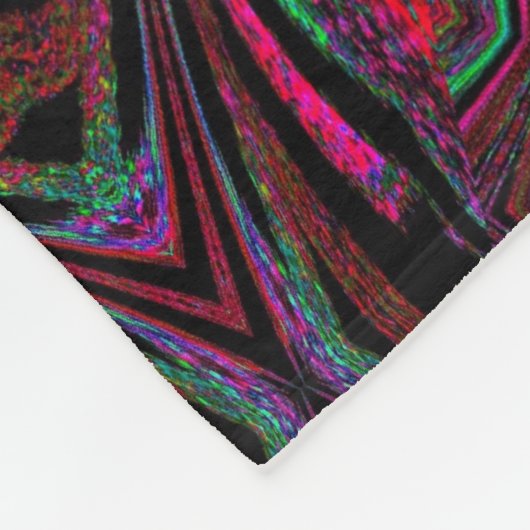 Rote Blume im Garten 1 Fleecedecke (Ecke)