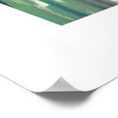 Rote Blume im großen Gras Poster (Ecke)