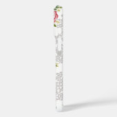 Rote Blume im Lacy-Hintergrund Case-Mate iPhone Hülle (Rückseite / Links)