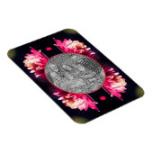 Rote Blume im Sonnenlicht-Rahmen Ihr Foto hinzufüg Magnet (Rechte Seite)