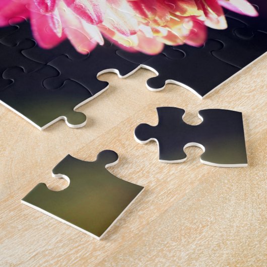 Rote Blume im Sonnenlicht-Rahmen Ihr Foto hinzufüg Puzzle (Seite)