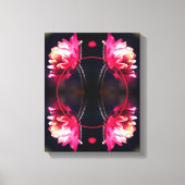 Rote Blume im Sonnenlicht-Rahmen kreieren Ihr eige Leinwanddruck (Vorderseite)