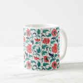 Rote Blume Kaffeetasse (VorderseiteRechts)