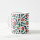 Rote Blume Kaffeetasse (Vorderseite Links)