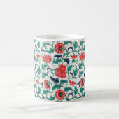 Rote Blume Kaffeetasse (Mittel)