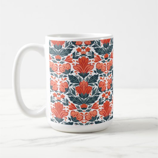 Rote Blume Kaffeetasse (Links)