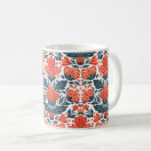 Rote Blume Kaffeetasse (VorderseiteRechts)