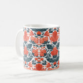 Rote Blume Kaffeetasse (Vorderseite Links)