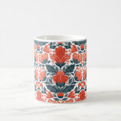 Rote Blume Kaffeetasse (Mittel)