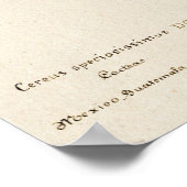 Rote Blume Kaktus Botanische Kunst Poster (Ecke)