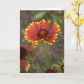 Rote Blume Karte (Gelbe Blume)