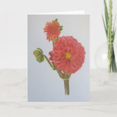 Rote Blume Karte (Vorderseite)