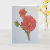 Rote Blume Karte (Gelbe Blume)