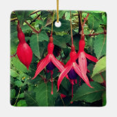 Rote Blume Keramikornament (Rückseite)