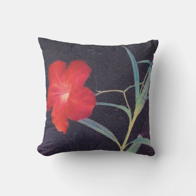 Rote Blume Kissen (Vorderseite)