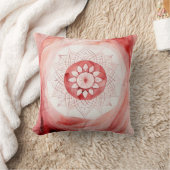 Rote Blume Kissen (Decke)