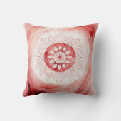 Rote Blume Kissen (Rückseite)