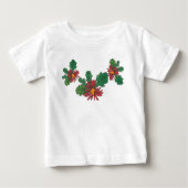Rote Blume Kleinkind Ruffle Dress Baby T-shirt (Vorderseite)