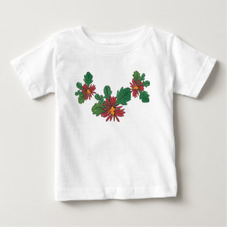 Rote Blume Kleinkind Ruffle Dress Baby T-shirt
