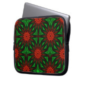 Rote Blume Laptop-Sieb Laptopschutzhülle (Vorderseite Links)