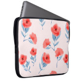 Rote Blume Laptopschutzhülle (Vorne Rechts)