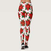 Rote Blume Leggings (Rückseite)