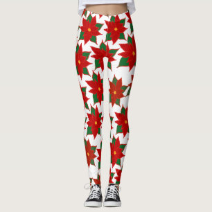 Rote Blume Leggings