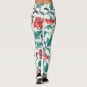 Rote Blume Leggings (Rückseite)
