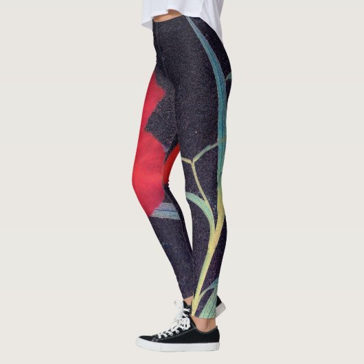 Rote Blume Leggings (Links)