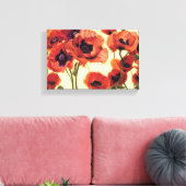 Rote Blume Leinwanddruck (Insitu (Wohnzimmer))