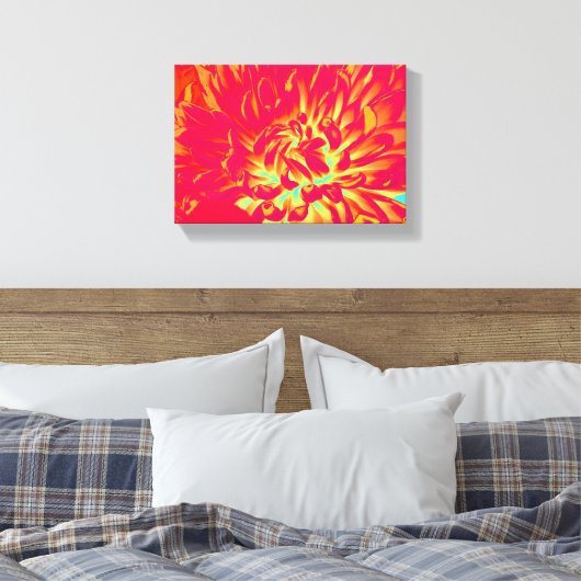Rote Blume Leinwanddruck (Insitu (Schlafzimmer))