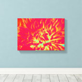 Rote Blume Leinwanddruck (Insitu (Holzboden))