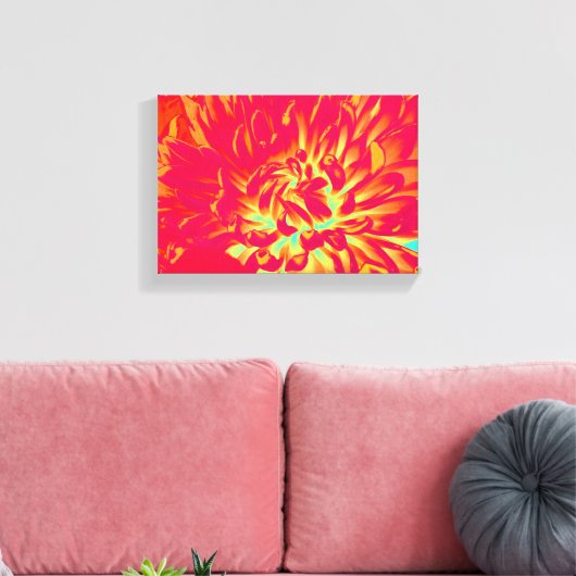 Rote Blume Leinwanddruck (Insitu (Wohnzimmer))