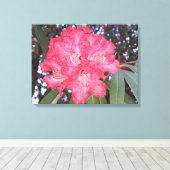 Rote Blume Leinwanddruck (Insitu (Holzboden))