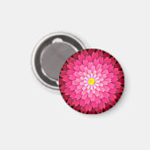 Rote Blume Magnet (Vorderseite/Rückseite)