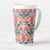 Rote Blume Milchtasse (Rechte Ecke)