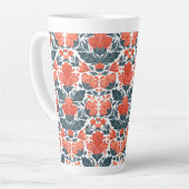 Rote Blume Milchtasse (Linke Ecke)