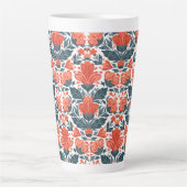Rote Blume Milchtasse (Vorderseite)