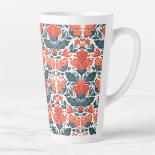 Rote Blume Milchtasse