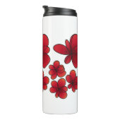 Rote Blume - Moderne Blumenkunst für Tasse (Nach rechts gedreht)