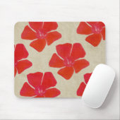 Rote Blume Mousepad (Mit Mouse)