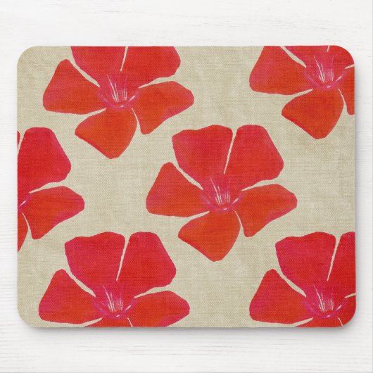 Rote Blume Mousepad (Vorne)