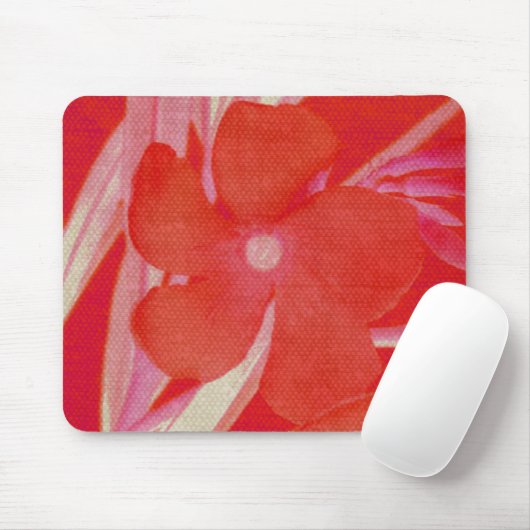 Rote Blume Mousepad (Mit Mouse)